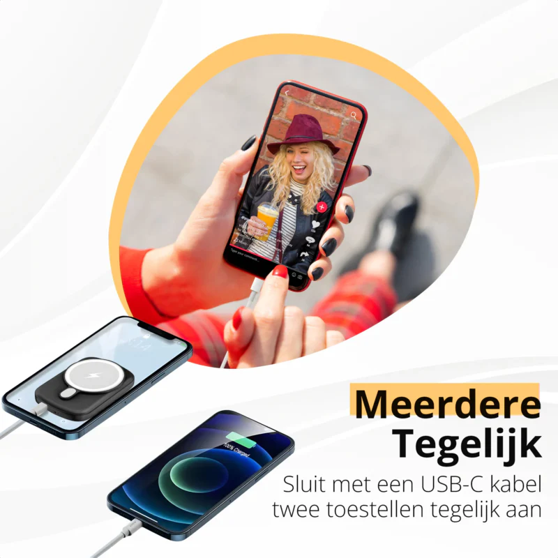 Merka Magsafe Powerbank 10000mAh Zwart - Image 6